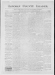 Lincoln County Leader, 12-04-1886 by Lincoln County Publishing Company