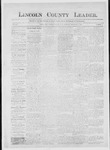 Lincoln County Leader, 12-11-1886 by Lincoln County Publishing Company