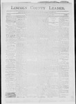 Lincoln County Leader, 01-08-1887 by Lincoln County Publishing Company