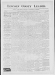 Lincoln County Leader, 02-26-1887 by Lincoln County Publishing Company