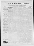 Lincoln County Leader, 04-30-1887 by Lincoln County Publishing Company