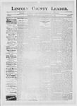 Lincoln County Leader, 05-07-1887 by Lincoln County Publishing Company