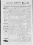 Lincoln County Leader, 05-21-1887 by Lincoln County Publishing Company