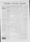 Lincoln County Leader, 06-04-1887 by Lincoln County Publishing Company