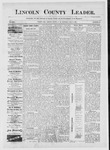 Lincoln County Leader, 07-09-1887 by Lincoln County Publishing Company