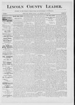 Lincoln County Leader, 07-30-1887 by Lincoln County Publishing Company
