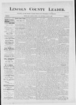 Lincoln County Leader, 08-06-1887 by Lincoln County Publishing Company
