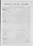 Lincoln County Leader, 10-01-1887 by Lincoln County Publishing Company