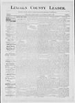 Lincoln County Leader, 10-08-1887 by Lincoln County Publishing Company