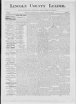 Lincoln County Leader, 10-22-1887 by Lincoln County Publishing Company