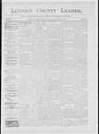 Lincoln County Leader, 12-24-1887 by Lincoln County Publishing Company