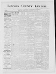 Lincoln County Leader, 03-03-1888 by Lincoln County Publishing Company