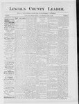 Lincoln County Leader, 03-10-1888 by Lincoln County Publishing Company