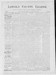 Lincoln County Leader, 03-17-1888 by Lincoln County Publishing Company