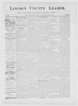 Lincoln County Leader, 03-24-1888 by Lincoln County Publishing Company