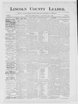Lincoln County Leader, 04-07-1888 by Lincoln County Publishing Company