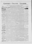 Lincoln County Leader, 04-14-1888 by Lincoln County Publishing Company
