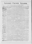 Lincoln County Leader, 05-12-1888 by Lincoln County Publishing Company