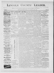 Lincoln County Leader, 06-09-1888 by Lincoln County Publishing Company