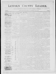Lincoln County Leader, 07-21-1888 by Lincoln County Publishing Company