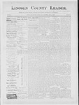 Lincoln County Leader, 07-28-1888 by Lincoln County Publishing Company
