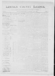 Lincoln County Leader, 08-11-1888 by Lincoln County Publishing Company
