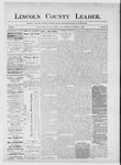 Lincoln County Leader, 09-01-1888 by Lincoln County Publishing Company