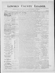 Lincoln County Leader, 09-08-1888 by Lincoln County Publishing Company