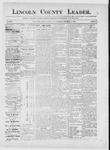 Lincoln County Leader, 09-15-1888 by Lincoln County Publishing Company