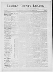 Lincoln County Leader, 09-22-1888 by Lincoln County Publishing Company