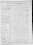 Lincoln County Leader, 12-08-1888 by Lincoln County Publishing Company