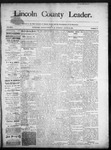 Lincoln County Leader, 08-30-1890