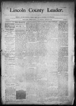 Lincoln County Leader, 01-31-1890