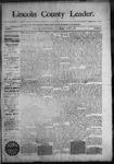 Lincoln County Leader, 08-01-1890