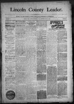 Lincoln County Leader, 10-31-1890