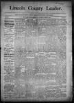 Lincoln County Leader, 03-14-1891 by Lincoln County Publishing Company