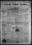 Lincoln County Leader, 07-18-1891 by Lincoln County Publishing Company