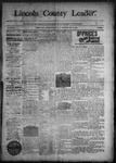 Lincoln County Leader, 10-24-1891 by Lincoln County Publishing Company