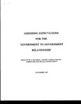 Assessing Expectations for the Government to Government Relationship