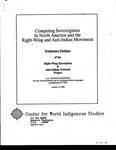 Competing Sovereignties in North America and the Right-Wing and Anti-Indian Movement by Center for World Indigenous Studies