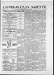 Las Vegas Daily Gazette, 07-30-1881 by J. H. Koogler
