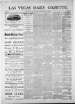 Las Vegas Daily Gazette, 11-22-1881 by J. H. Koogler