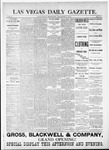 Las Vegas Daily Gazette, 10-21-1882 by J. H. Koogler