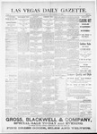 Las Vegas Daily Gazette, 11-11-1882 by J. H. Koogler