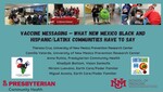 Vaccine Messaging – What New Mexico Black and Hispanic/Latinx Communities Have to Say