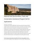 National Park Service Rivers, Trails, and Conservation Assistance Program Call for Applications by University of New Mexico Prevention Research Center