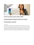 VIVA Connects Intern Wins UNM Undergraduate Pipeline Network Poster Presentation Award!
