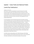 Update – Cuba Trails and National Public Lands Day Celebration!