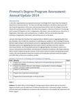 2014/2015 CUL&LS OILS State of Assessment Narrative