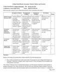 2017/2018 COE/Main State of Assessment Narrative and Rubric by COE
